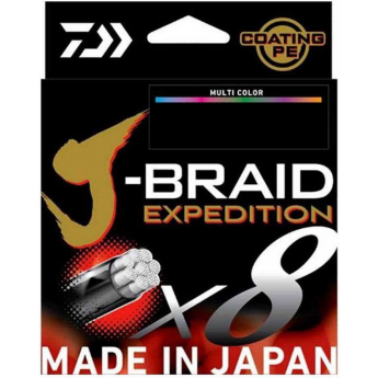 Леска DAIWA J-BRAID EXPEDITION×8E 0.16mm-300m MULTI COLOR